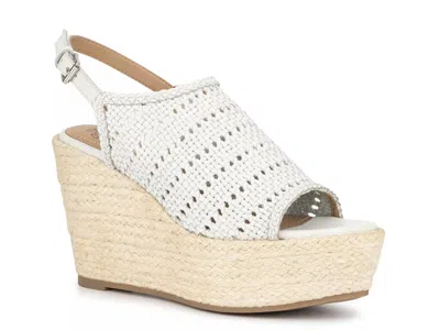 Vintage Foundry Cynthia Espadrille Wedge Sandal In White