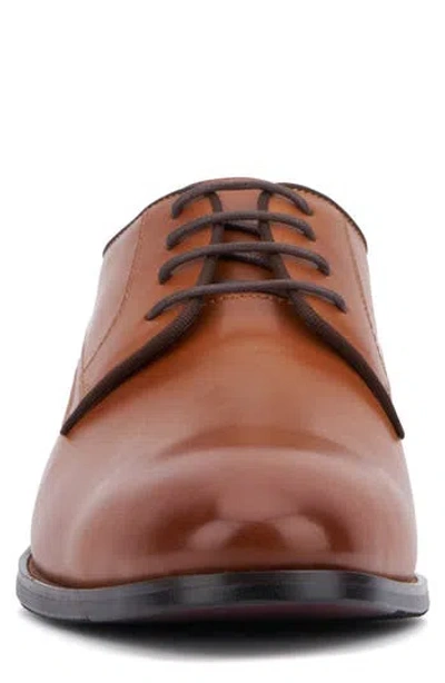 Vintage Foundry Elias Plain Toe Leather Derby In Light Taupe