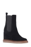 Vintage Foundry Elizabeth Hidden Wedge Boot In Black