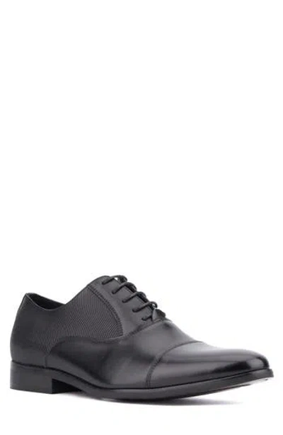 Vintage Foundry Hamilton Cap Toe Dress Oxford In Black