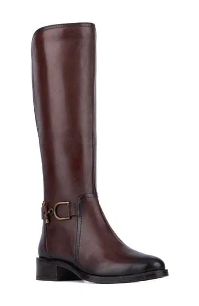Vintage Foundry Hortense Knee High Boot In Brown
