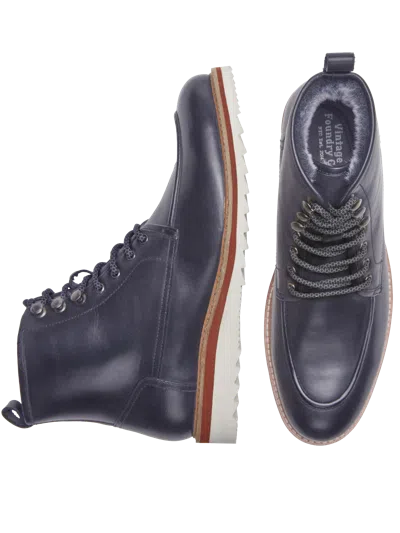 Vintage Foundry Jimara Leather Lace-up Boots In Blue