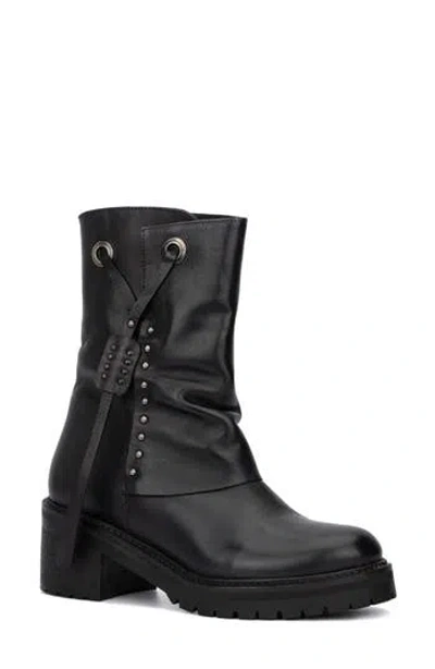 Vintage Foundry Madeline Block Heel Boot In Black