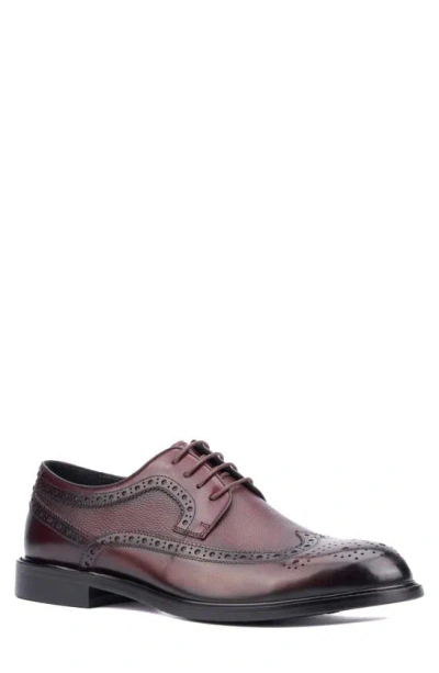 Vintage Foundry Stannis Brogue Derby In Burgundy