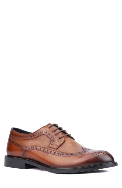 Vintage Foundry Stannis Brogue Derby In Cognac