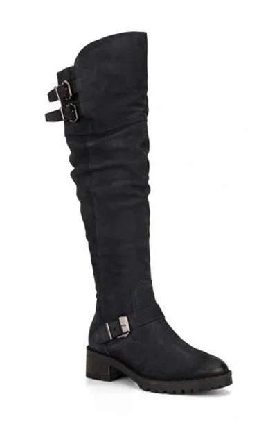 Vintage Foundry Victoria Tall Boot In Navy