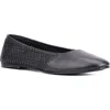 Vintage Foundry Wilma Woven Ballet Flat In Black