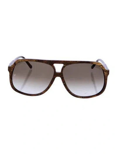 Pre-owned Vintage Frames By Corey Shapiro Oversize Gradient Sunglasses In Multi