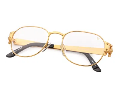 Vintage Frames Company 1999 Millenium Edition 24kt Satin Gold In Satin Yellow Gold