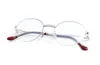 Vintage Frames Company 508 Half Rim 18kt White Gold In Metallic