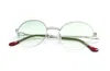 Vintage Frames Company 508 Half Rim 18kt White Gold In Metallic