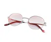 Vintage Frames Company 508 Signature Series 18kt White Gold In Pink
