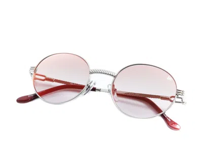 Vintage Frames Company 508 Signature Series 18kt White Gold In Pink