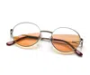 Vintage Frames Company 508 Signature Series 18kt White Gold In Orange