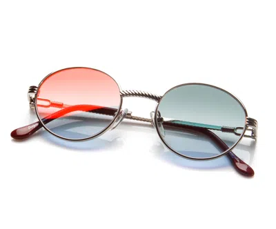 Vintage Frames Company 508 Signature Series 18kt White Gold In Gray