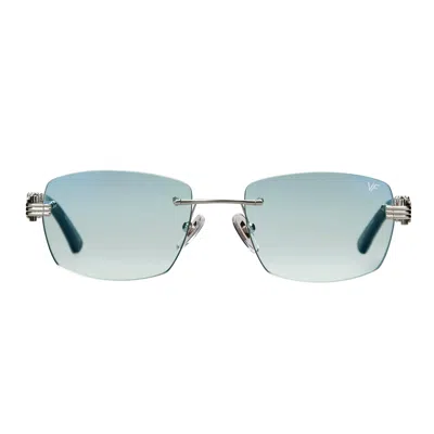 Vintage Frames Company Bal Harbour Buffs Rimless White Buffalo Horn 24kt White Gold In Multi