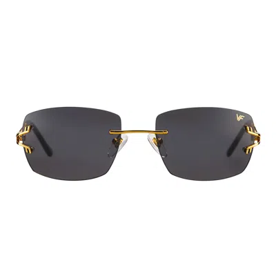 Vintage Frames Company Bal Harbour Rimless Drill Mount 24kt Gold