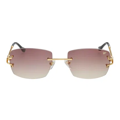 Vintage Frames Company Bal Harbour Rimless Drill Mount 24kt Gold