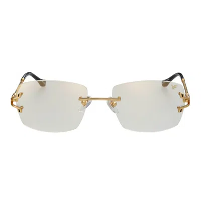 Vintage Frames Company Bal Harbour Rimless Drill Mount 24kt Gold