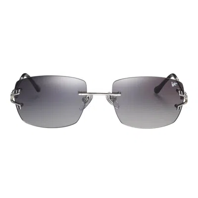 Vintage Frames Company Bal Harbour Rimless Drill Mount 24kt White Gold