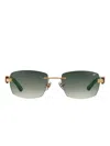 Vintage Frames Company Bal Harbour Rimless Sunglasses In Multi