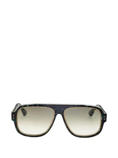 Vintage Frames Company Billionaire 2 Marble Pilot-frame Sunglasses In Green