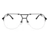 Vintage Frames Company Blanco Half Rim 24kt Two-tone Black / White Gold