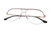 Vintage Frames Company Blanco Half Rim 24kt Two-tone Rose Gold In Pink