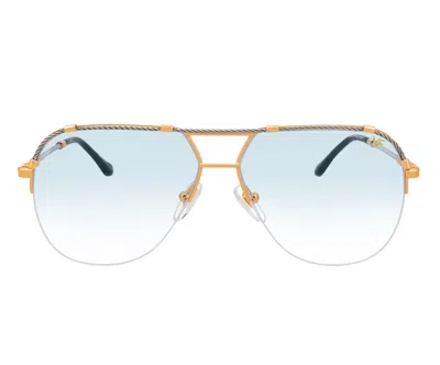 Vintage Frames Company Blanco Half Rim 24kt Two-tone Yellow / White Gold