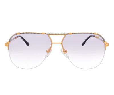 Vintage Frames Company Blanco Half Rim 24kt Two-tone Yellow / White Gold