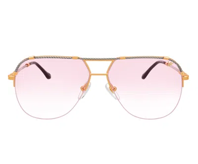 Vintage Frames Company Blanco Half Rim 24kt Two-tone Yellow / White Gold