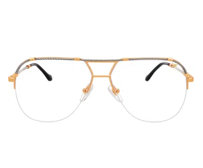 Vintage Frames Company Blanco Half Rim 24kt Two-tone Yellow / White Gold