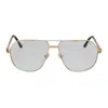 Vintage Frames Company Boss Double Rope Edition 18kt Two-tone Gold In Gold
