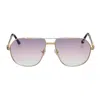 Vintage Frames Company Boss Double Rope Edition 18kt Two-tone Gold In Gold