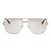 Vintage Frames Company Boss Double Rope Edition 18kt Two-tone Rose Gold In Gray