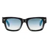Vintage Frames Company Bowie Black And Clear Acetate In Blue