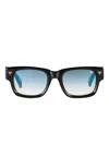 Vintage Frames Company Bowie Square-frame Sunglasses In Black