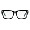 Vintage Frames Company Bowie Xl Black And Clear Acetate In Black
