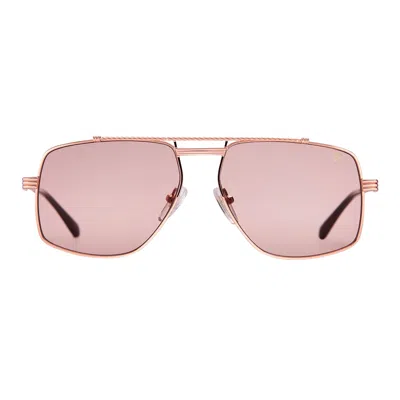 Vintage Frames Company Capone 18kt Rose Gold In Pink