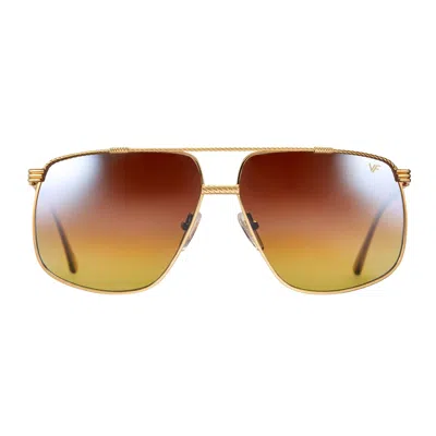 Vintage Frames Company Cash Xl 24kt Gold In Multi