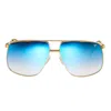 Vintage Frames Company Cash Xl 24kt Gold In Blue