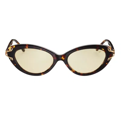 Vintage Frames Company Catwalk Brown Tortoise Acetate In Black