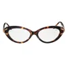 Vintage Frames Company Catwalk Brown Tortoise Acetate In Black