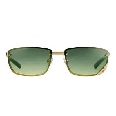 Vintage Frames Company Celebrity 24kt Gold In Green