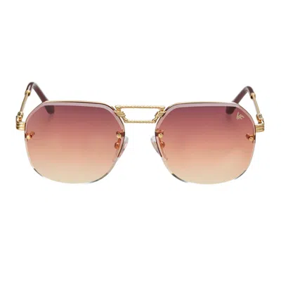 Vintage Frames Company Ceo Bevel Rimless Drill Mount 18kt Gold