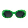 Vintage Frames Company Cobain Limited Edition Lime Green Snakeskin In Green
