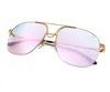 Vintage Frames Company Collins Half Rim 24kt Gold In Multi
