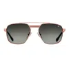 Vintage Frames Company Commander 18kt Rose Gold In Pink