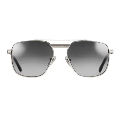 Vintage Frames Company Commander 18kt White Gold In Metallic