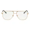 Vintage Frames Company Crime 18kt Yellow Gold In Gold